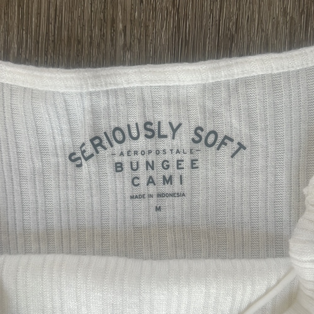 Aeropostale seriously soft white cami. New without tags. Size medium - Picture 2 of 3